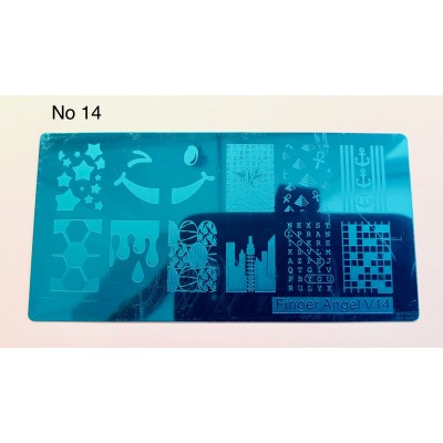 Plaque stamping XL no14